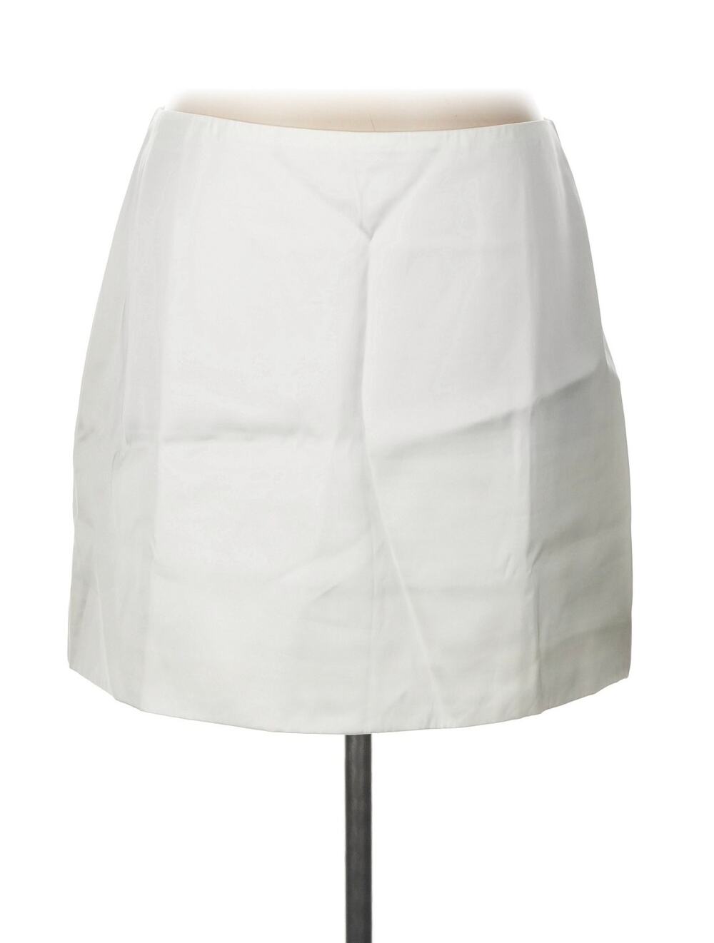 NWT Madewell Satin Winter White Mini Skirt Sz. 10